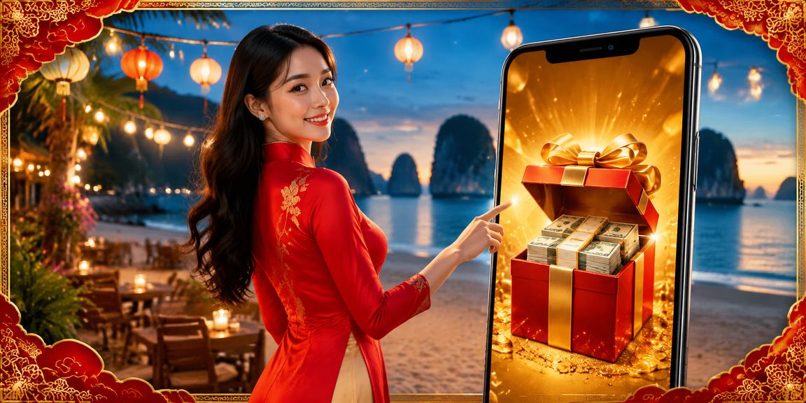Cảnh vịnh Hạ Long huyền ảo gợi hình ảnh các ưu đãi VIP cao cấp và phần thưởng đặc biệt